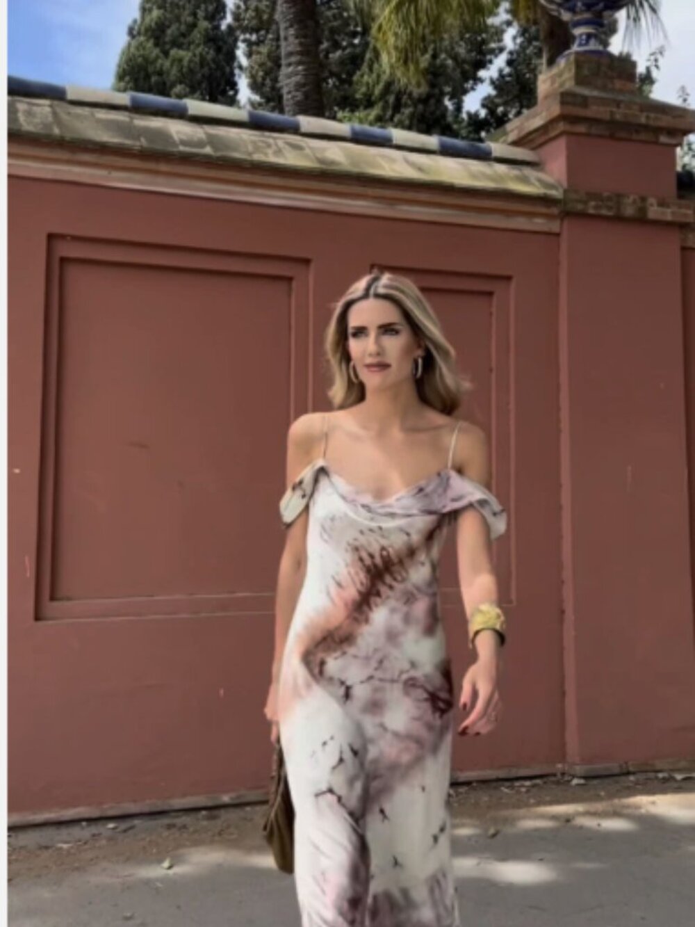 ZARA NWT WOMAN $119 PRINTED MIDI DRESS LIMITED EDITION PINK 3259/167 Size Large